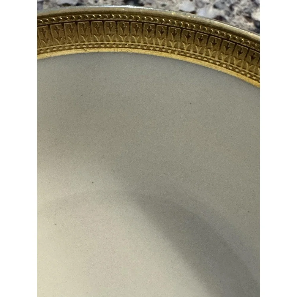 Lenox Gold Cream Bullion Cups Rare Early Cowell & Hubbard Cleveland Set of 2